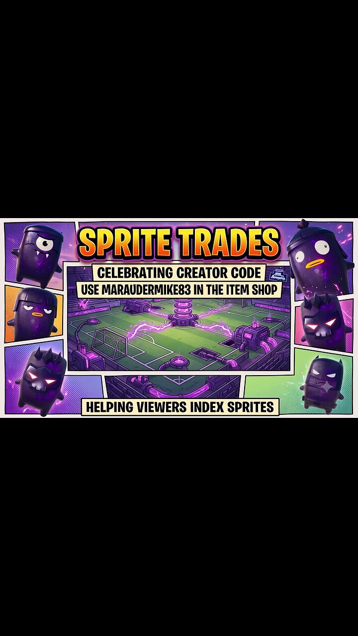 Celebrating Creator Code, Helping Viewers Get Sprites! In Fortnite Use Code Maraudemike83!!!