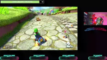 MARIO KARTED AT THE LINE