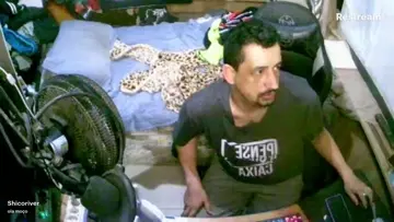 shico mostrando a pança de baiacu kkk