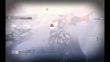 sword action in the snow