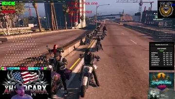 running they mouth and hitting bikes.
