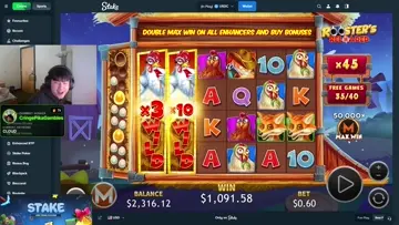 $3300 MASSIVE WIN ON ROOSTER'S RELOADED