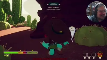 El Tipito Naranja tras la piedra... (???)