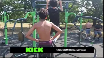 cameraman almost gets chinned