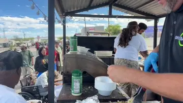 We fed 105 people yesterday