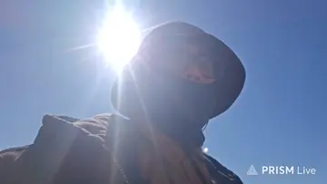 Brandon Que gets chased off Epsteins Ranch!