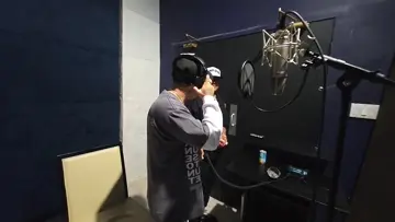 dummer boy and king lil g studio session