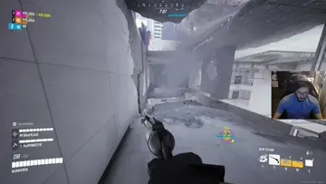 Chaos on falling building