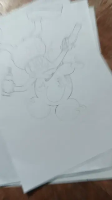 dibujo mickey thug life gansta