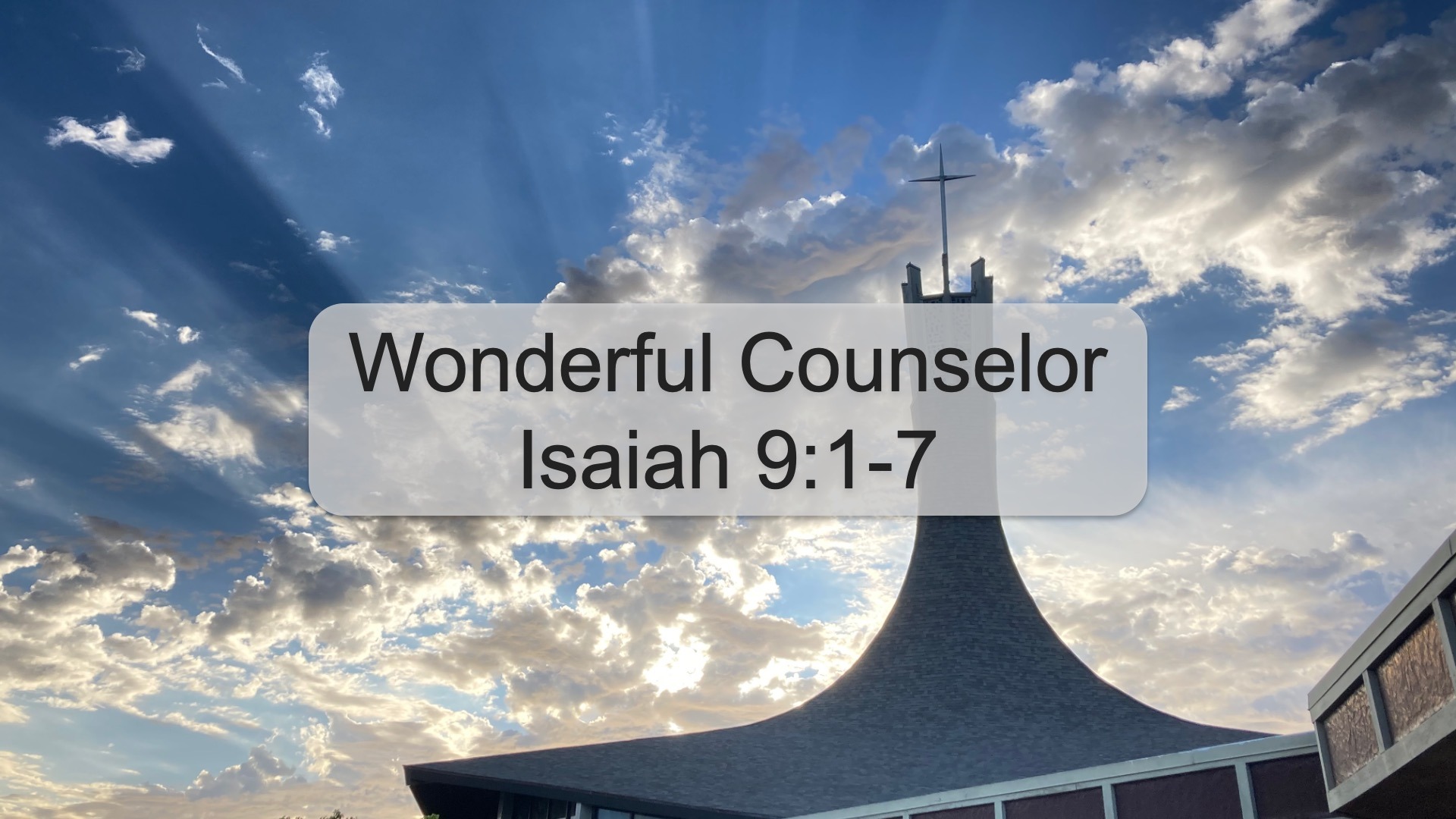 Wonderful Counselor