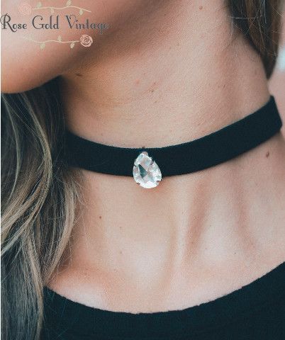 Two very classic things - black velvet and diamonds. Okay, i