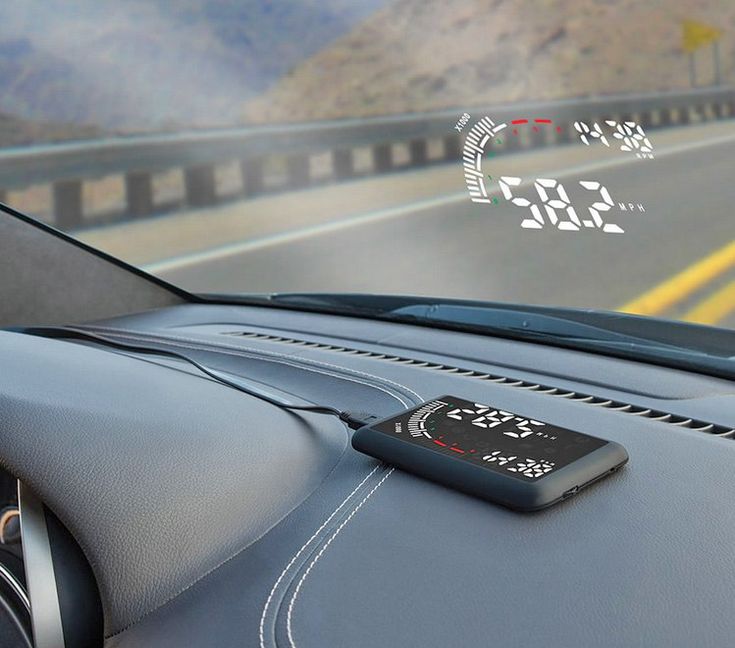 This Car Heads-Up-Display Reflects Your Speed Onto Your Wind