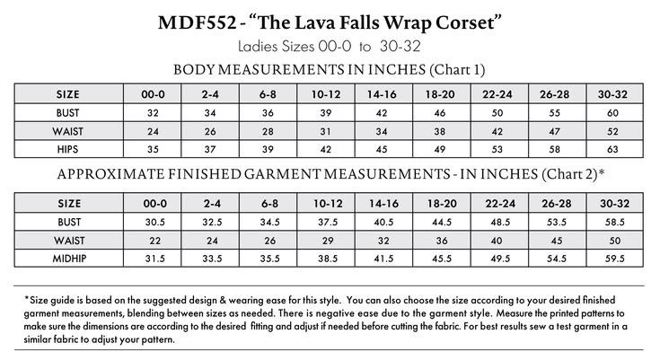 Lava Falls Wrap Corset Free Sewing Pattern | Mood Blog