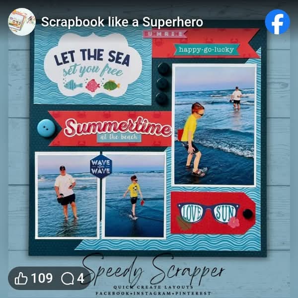 Scrapbooking a Magical Summer Evening at Wildwood Beach