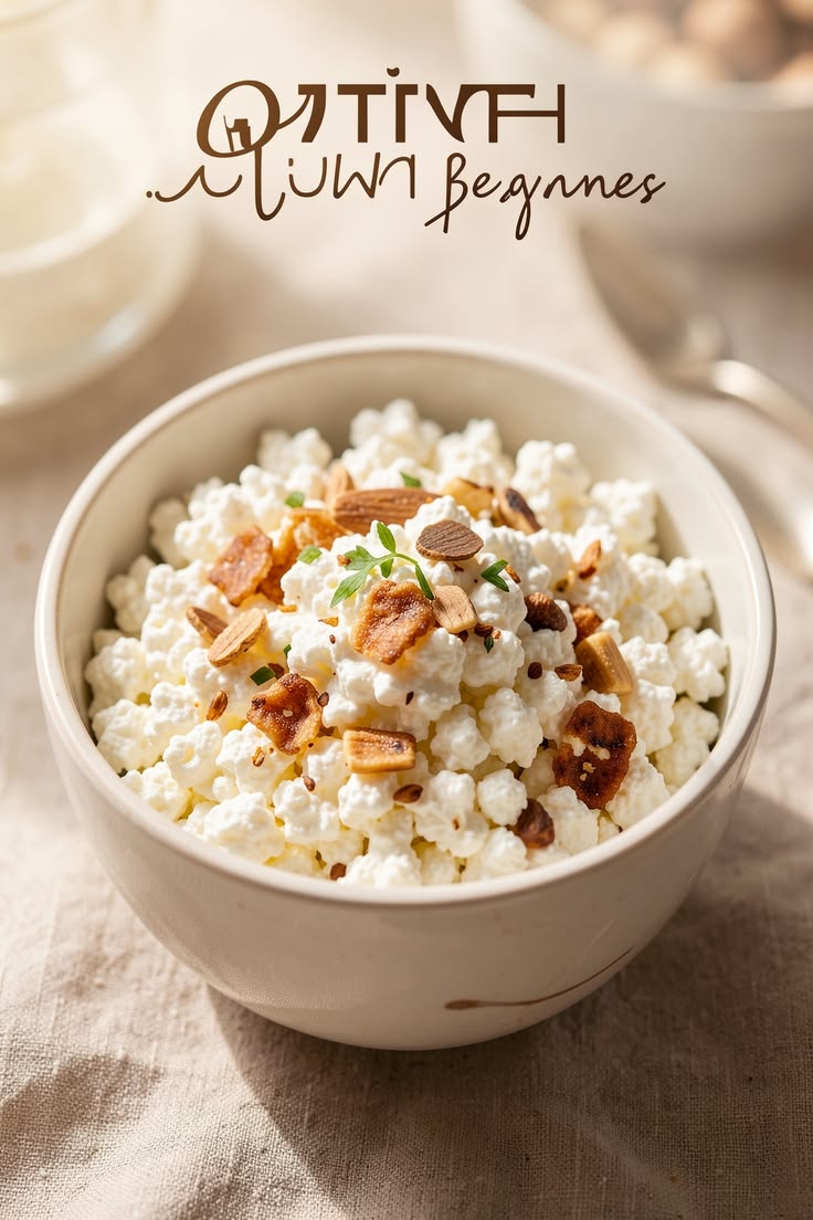 Gluten Free Breakfast. This cottage cheese breakfast bowl of
