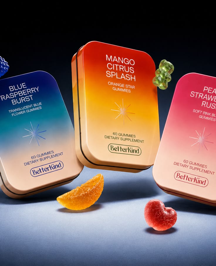Betterkind, Gummy Supplements Branding & Packaging :: Behanc