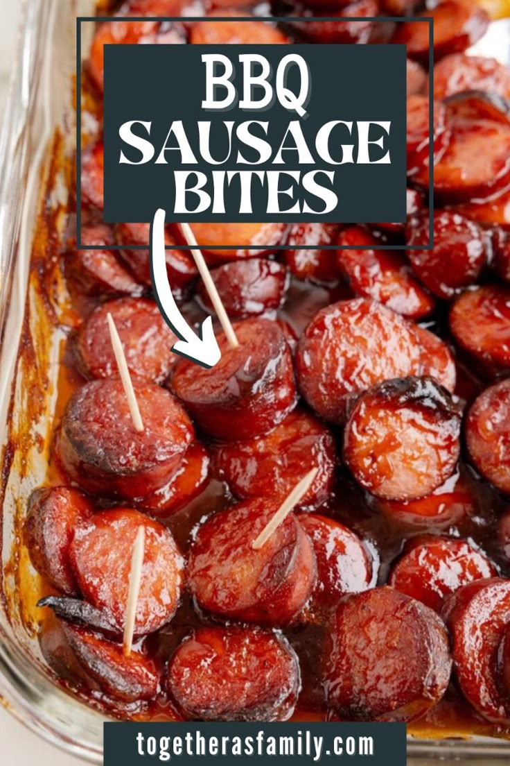 This BBQ Sausage Bites recipe is an easy appetizer idea for 