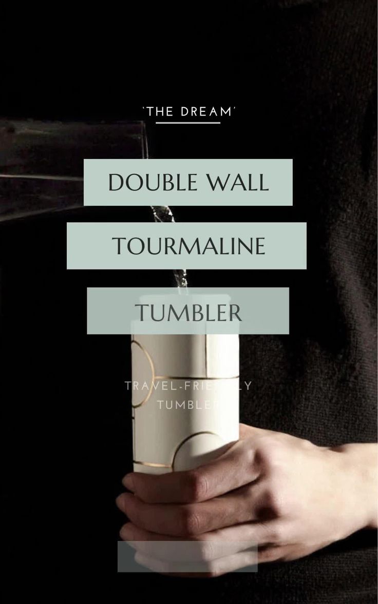 'The Dream' Tumbler by ACERA LIVEN | Tourmaline Ceramic Tumb