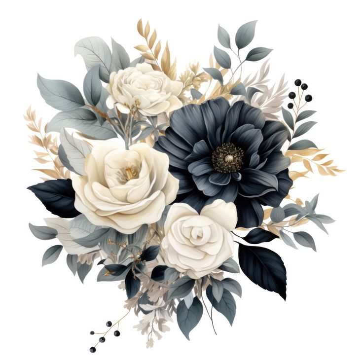 🌺✨ Add a touch of moody elegance to your designs with this D