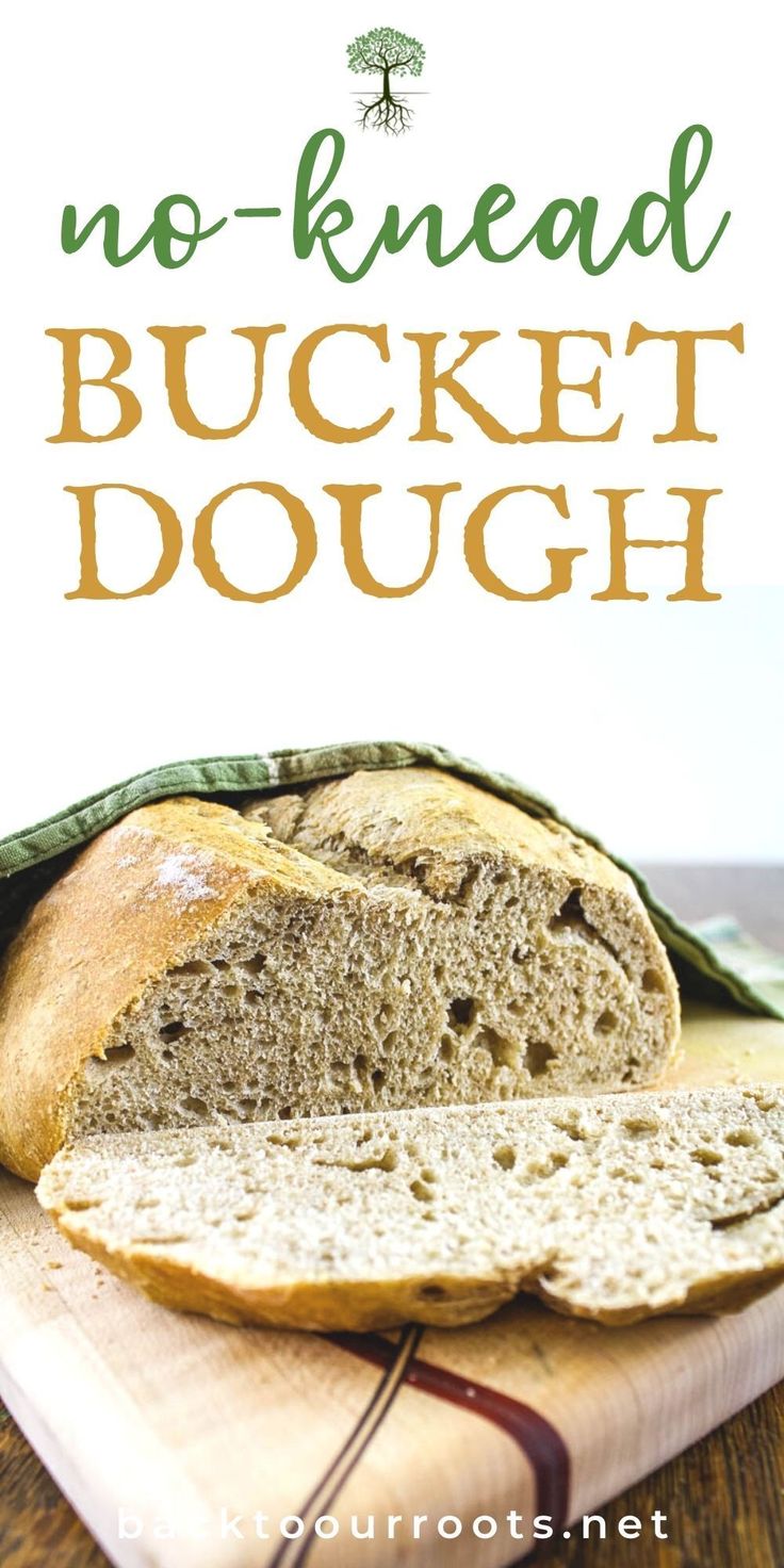 No-knead Bucket Dough is a make ahead bread dough that you c