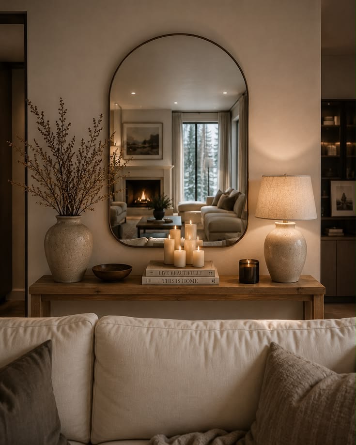 Transform the space behind your sofa with a beautifully styl