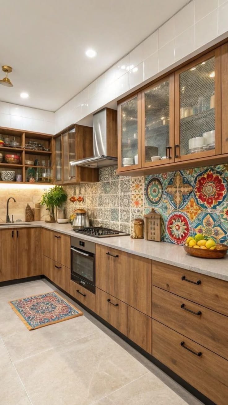 Unique marble designs with modern touch kitchen interior ide