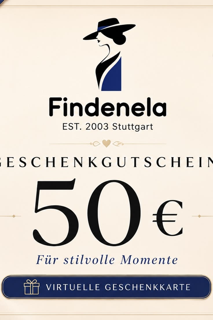 Geschenkgutschein über 50 € Guthaben. Der Code kommt per E-M