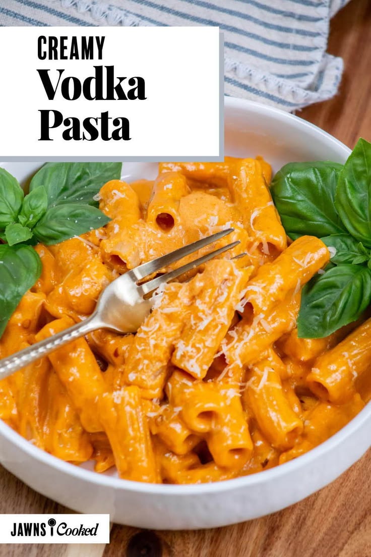 This easy Spicy Vodka Pasta is rich, creamy, and full of bol
