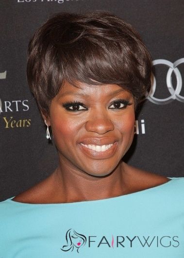 Amazing Short Brown Female Straight Vogue Wigs 8 Inch