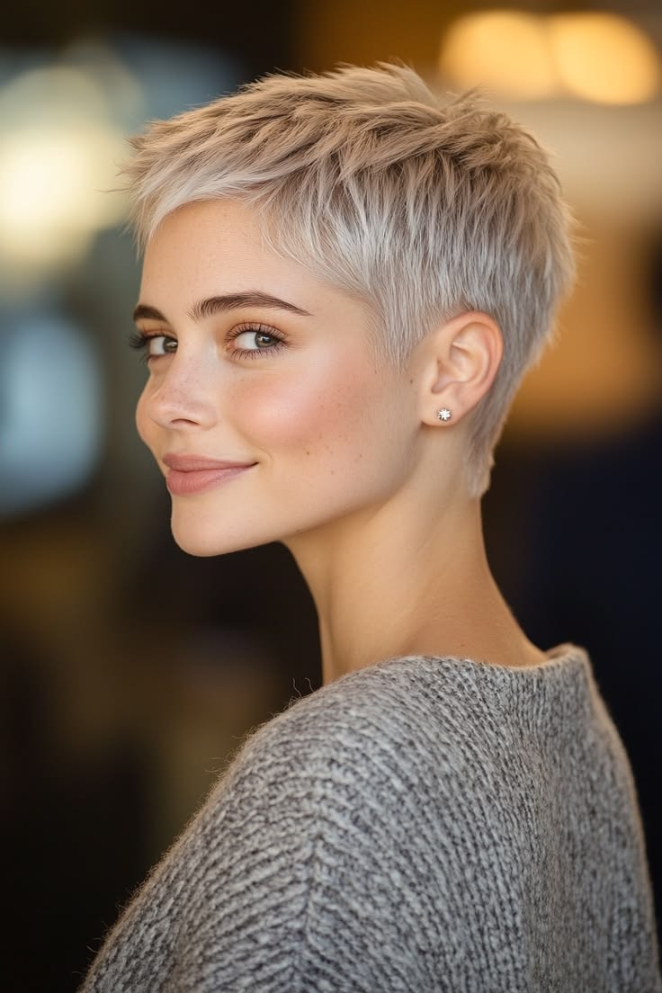 #edgyhair
#over40style
#shorthairstyles
#hairglowup
#boldhai