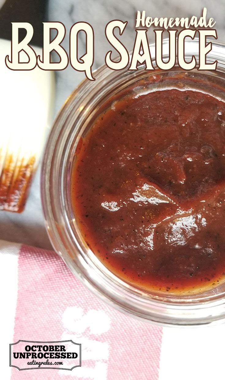 Homemade BBQ Sauce - without using ketchup!
