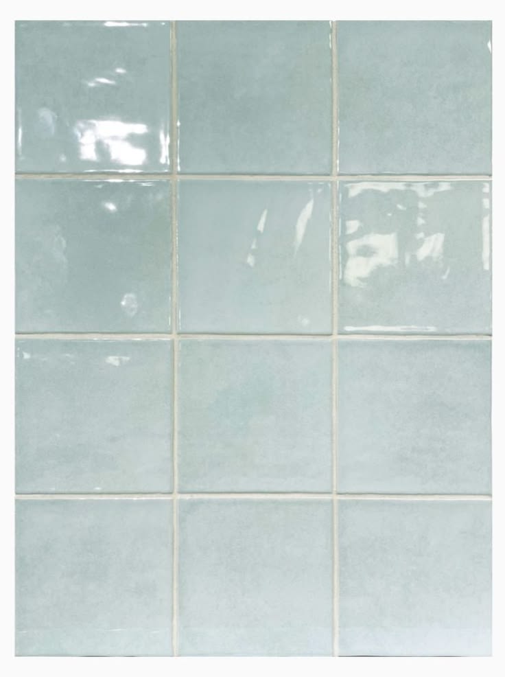 Tan-Tan Kaftan 10x10cm | Pale Blue Zellige Style Wall Tile