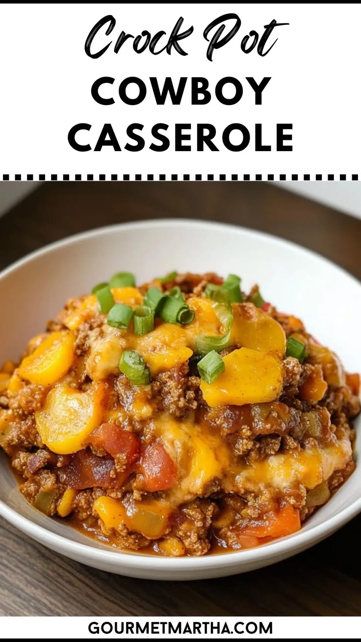 Crock Pot Cowboy Casserole Recipe - Easy Slow Cooker Comfort