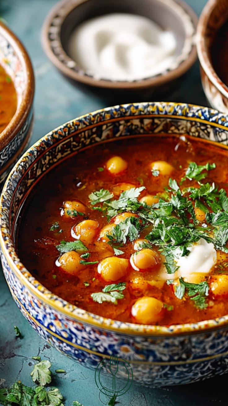 Die marokkanische Kichererbsensuppe ist ein tolles Gericht f