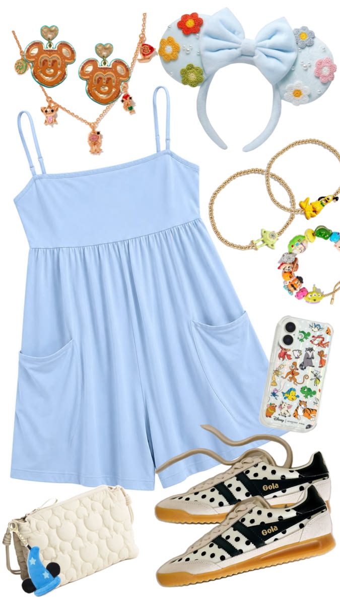 Disneyland outfit. Hot weather outfit for Disneyland. Comfor
