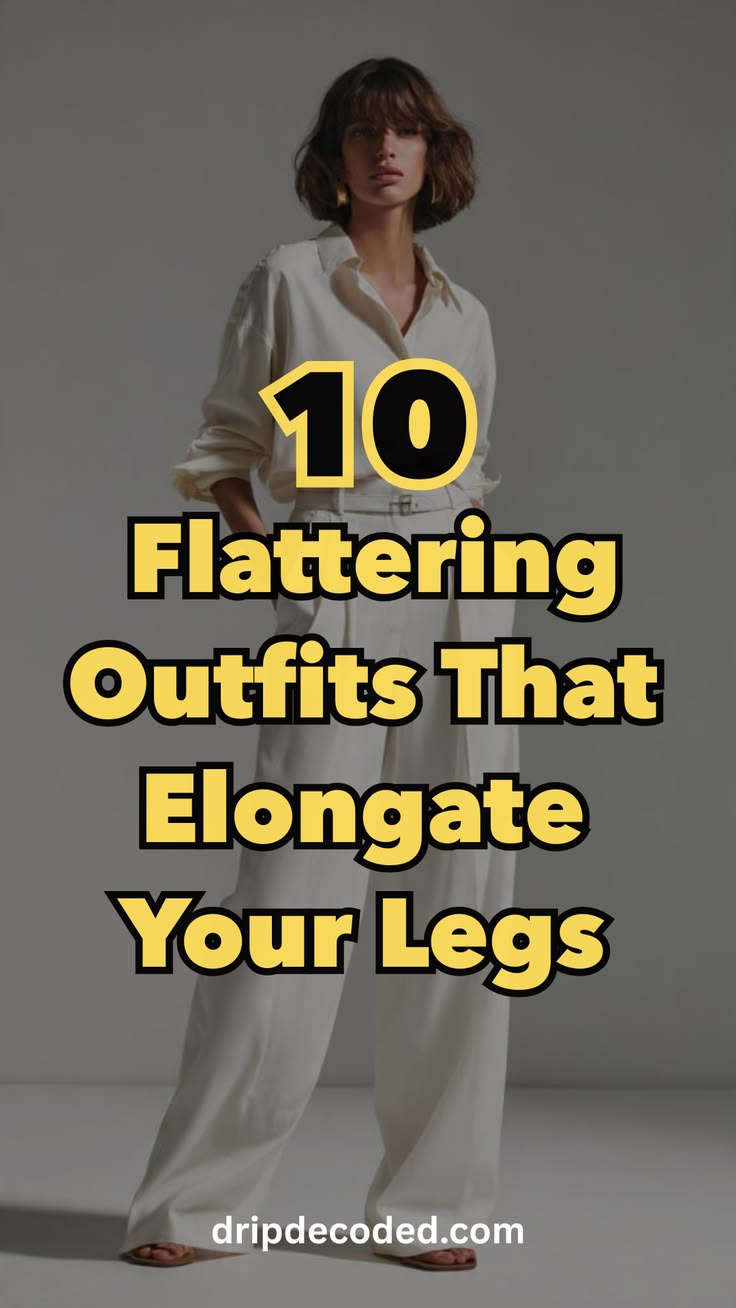 Discover 10 flattering outfit ideas that visually elongate y