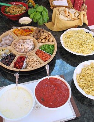 16 different party bars (or food stations) for fun parties