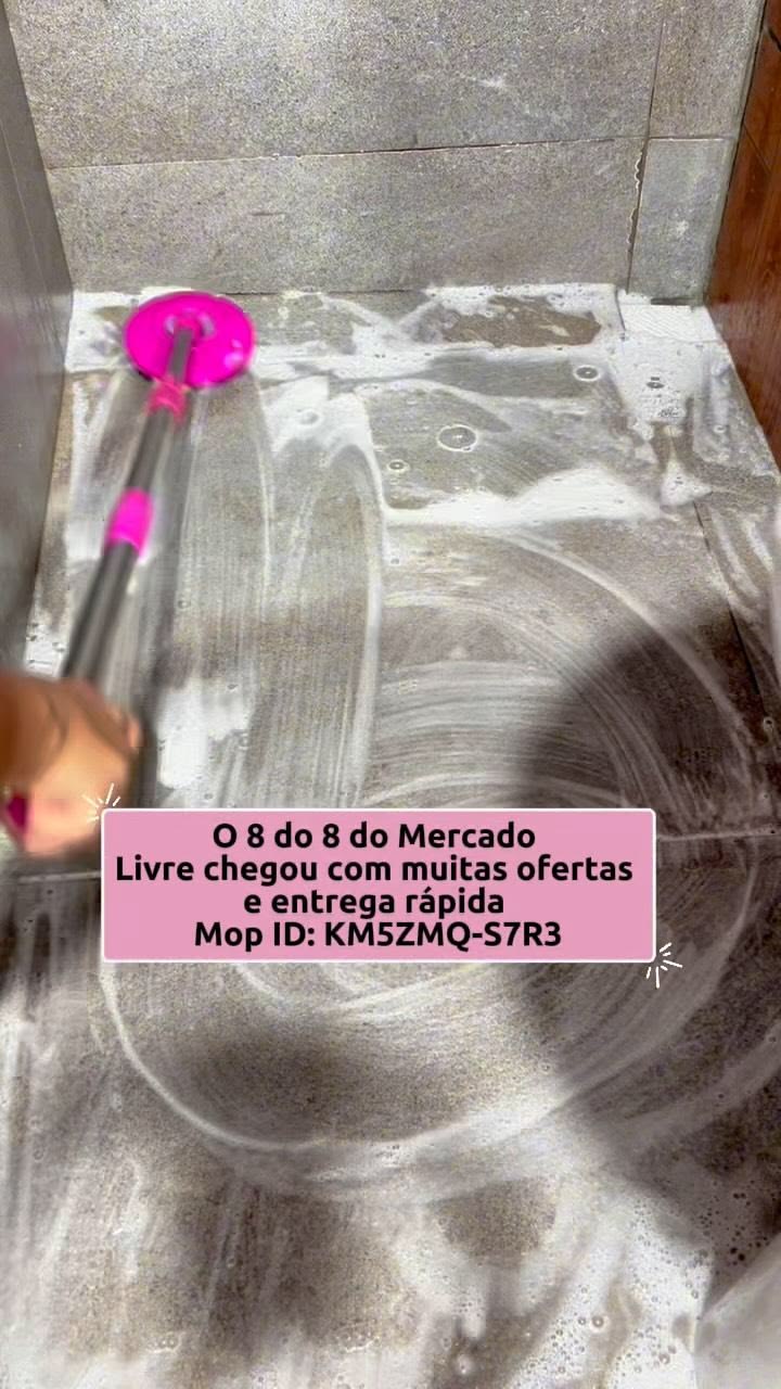 Meu novo queridinho da limpeza! 🧹✨ 
Esse Mop 2 em 1 que comp