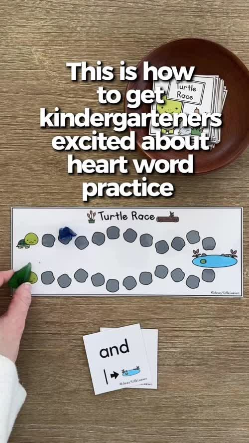 Make heart word practice fun with kindergarten heart word ga