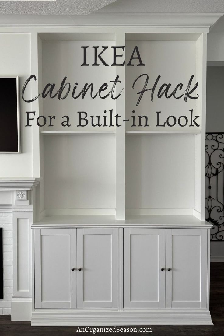 Our Favorite IKEA Cabinet Hack for a Built-In Look - An Orga