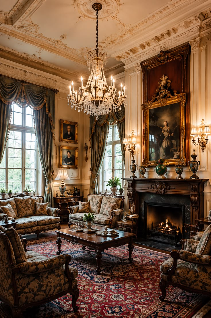 Discover timeless elegance with this luxurious vintage livin