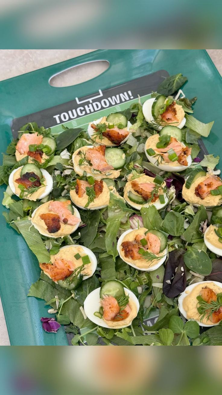 Cedar Bay Salmon Stuffed Deviled Eggs: featuring the smoky-s