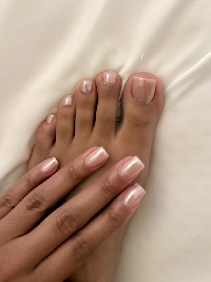 #mani #pedi #chromenails #hybridgelnails #gelpedicure #naili