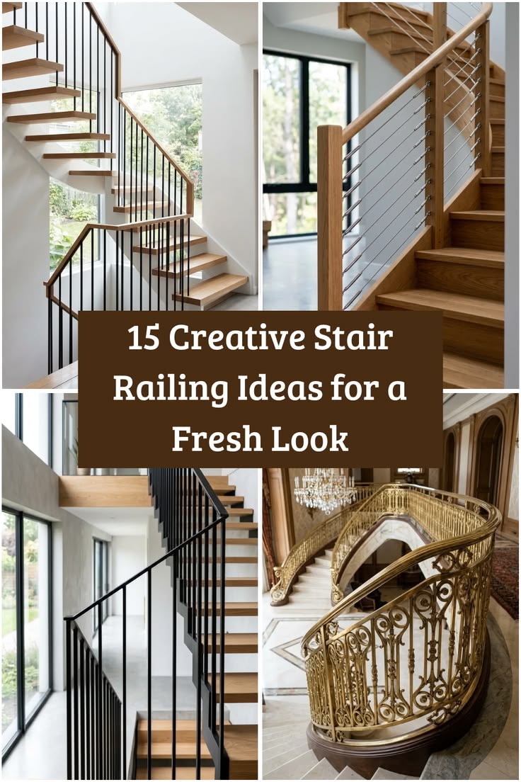 Refresh your staircase with creative railing ideas that add 
