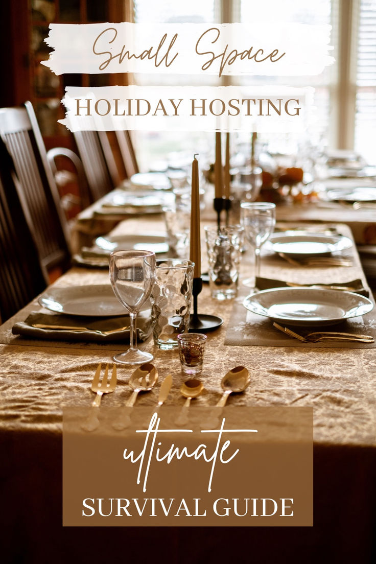 Hosting a group for the holidays in a small space? No worrie