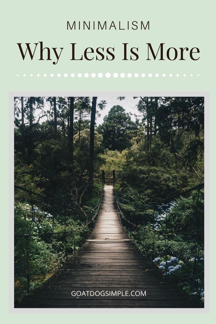 Life isn’t about possessions. Minimalism is about having les