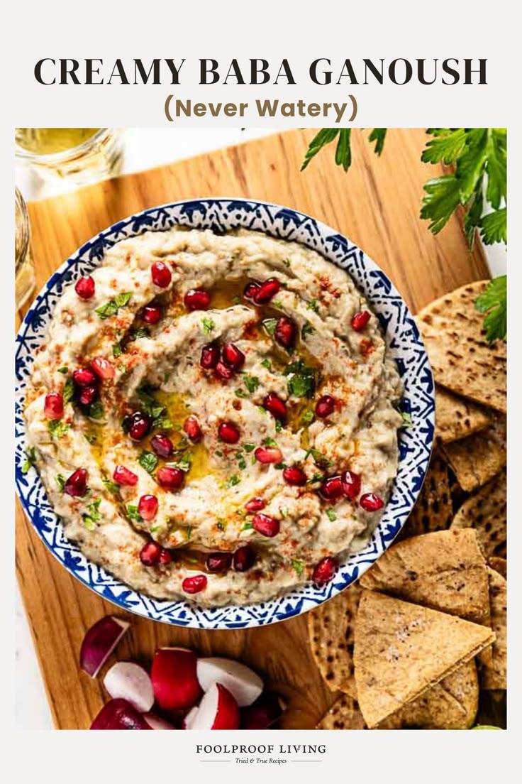 Smooth and smoky, this authentic Baba Ganoush blends charred