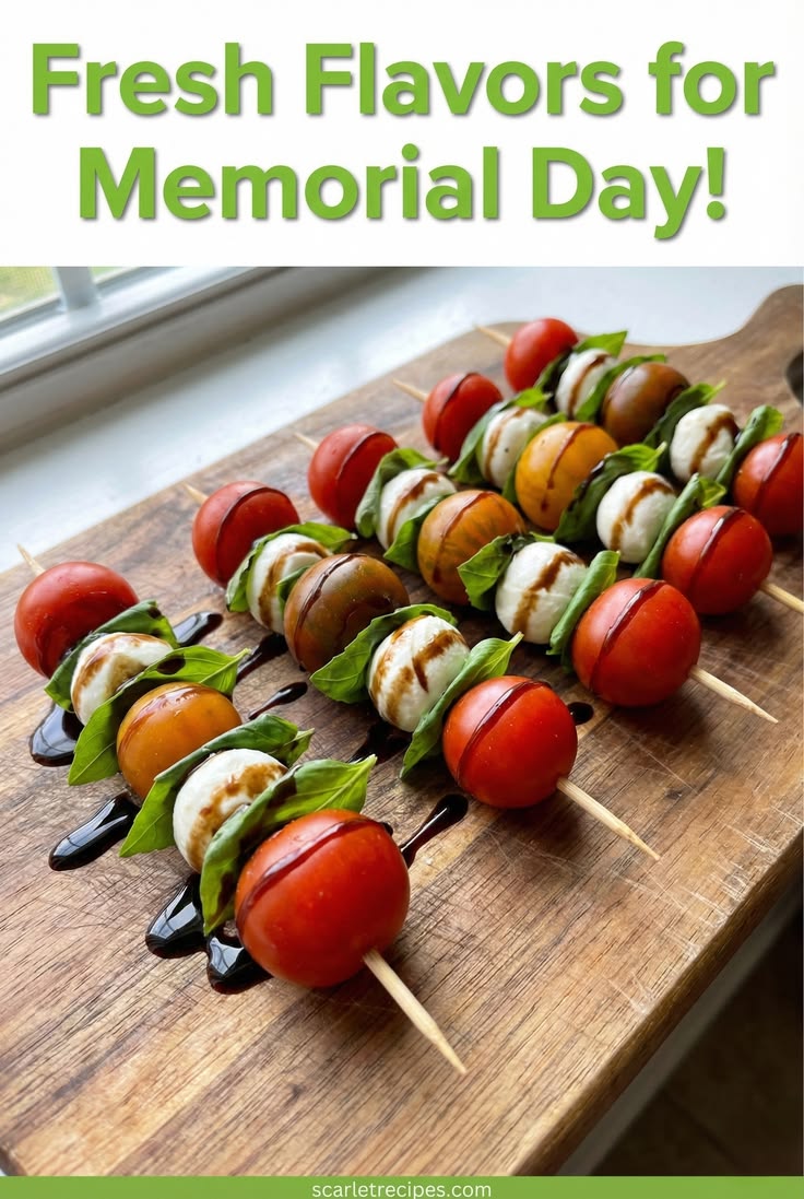 Caprese Skewers with Balsamic is a fresh and vibrant choice 