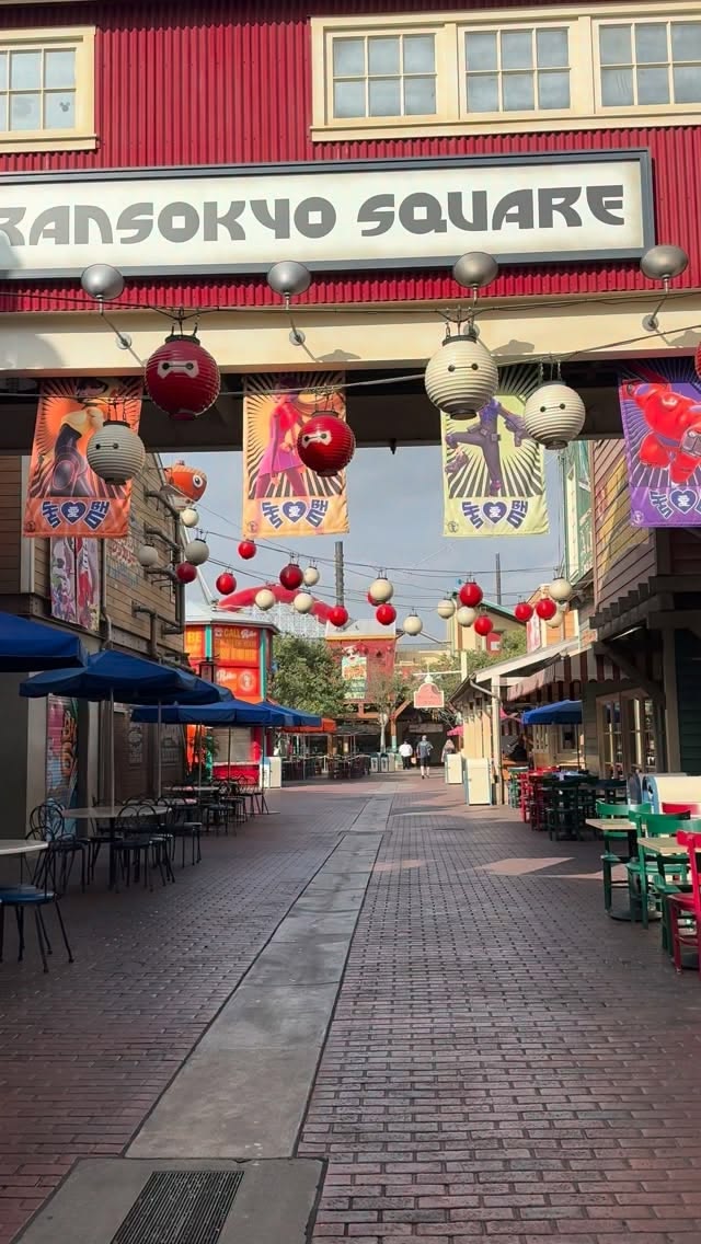 An empty San Fransokyo Square and a hidden Mickey. 

Follow 