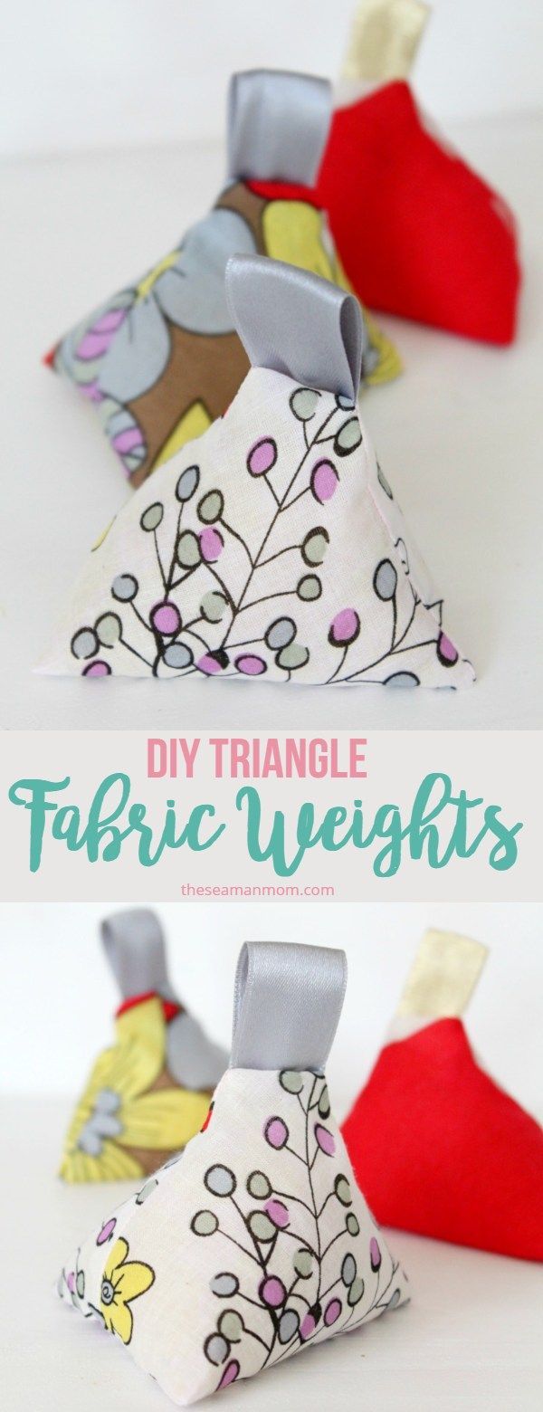 Make your own fabric weights with this 10 minutes tutorial! 